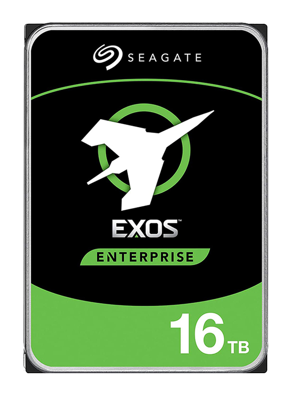 Seagate Exos X16 16TB SATA 6GB/s 512E 7200 RPM 256MB Cache 3.5-inch Internal Hard Drive, Black