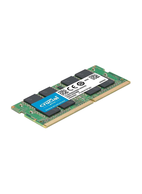 Crucial 16GB RAM 2666MHz Basics DDR4 SODIMM Laptop Memory, CB16GS2666, Green