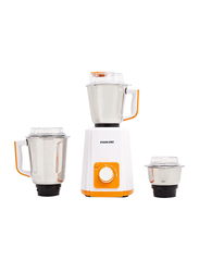 Nikai 1.5L Blender with 3 Jars, 700W, NB594A, White/Orange