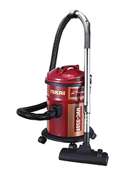 Nikai Drum Vacuum Cleaner, 17L, 1600W, NVC950, Red/Black
