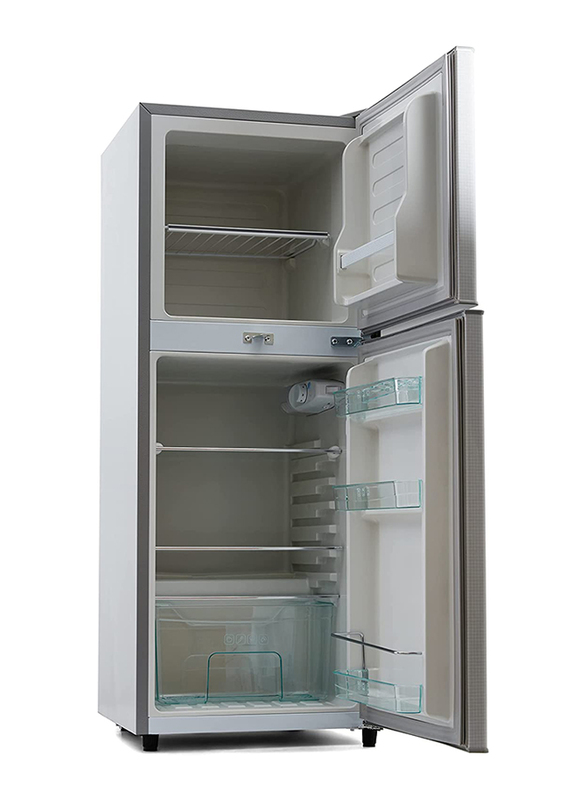 Nikai 170L Double Door Refrigerator, NRF170DN3M, Silver