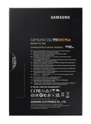 Samsung 970 EVO Plus 500GB DDR4 NVMe M.2 Internal Solid State Drive, Black