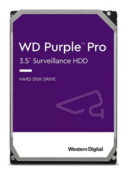 Western Digital Purple Pro 10TB HDD 3.5-inch SATA Surveillance Hard Drive with 256MB Cache Memory, WD101PURP, Purple/White