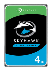 Seagate Skyhawk 4TB SATA 6GB/s 256MB Cache Surveillance Internal Hard Drive, Black/Blue