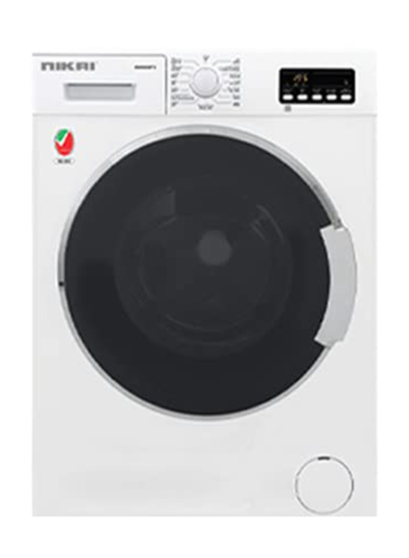 Nikai 8Kg Front Load Fully Automatic Washing Machine, NWM800FTC, White