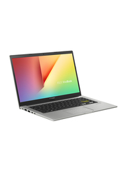 Asus VivoBook Notebook Laptop, 14-inch FHD Display, Intel Core i3-1005G1 10th Gen 1.20GHz, 128GB SSD, 4GB RAM, Intel UHD Graphics, English Keyboard, Win 10 Home, X413JA, Silver & Dreamy White