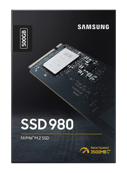 Samsung 980 500GB Basic PCIe 3.0 NVMe M.2 Internal Solid State Drive, Black