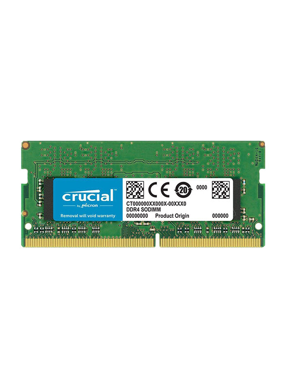 

Crucial 16GB RAM 2666MHz Basics DDR4 SODIMM Laptop Memory, CB16GS2666, Green