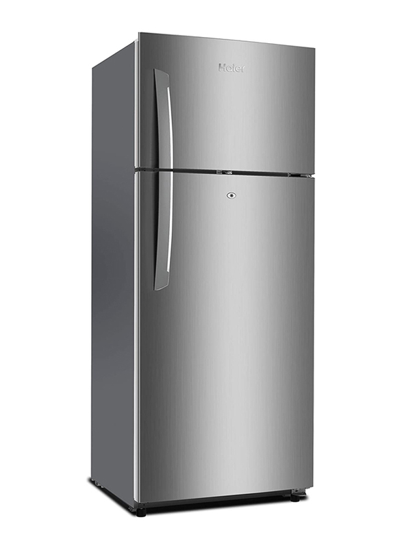 Haier 430L Double Door Refrigerator, HRF-430SS, Silver