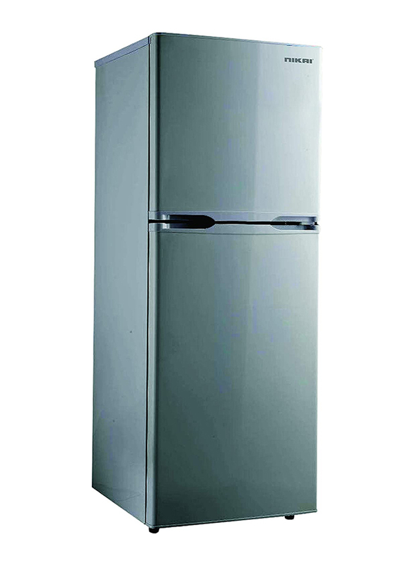 Nikai 190L Double Door Refrigerator, NRF190DN4S, Silver
