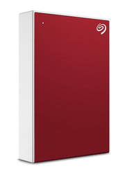 Seagate 4TB HDD One Touch External Portable Hard Drive, USB 3.2, Red