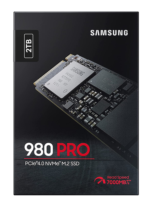 Samsung 980 PRO 2TB PCle 4.0 NVMe M.2 Internal Solid State Drive, Black