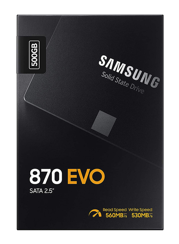 Samsung 870 EVO 500GB SATA III 2.5-inch Internal Solid State Drive, Black