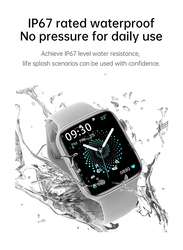 HW22 Plus Original Smart Watch 1.75 inch HD Display Bluetooth Call Music Health /Fitness, Series 6, 42/44mm, Black
