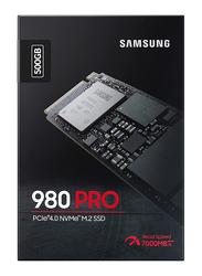 Samsung 980 PRO 500GB PCle 4.0 NVMe M.2 Internal Solid State Drive, Black