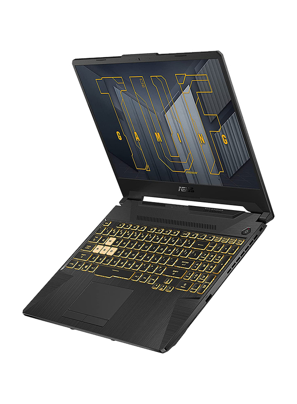 Asus TUF 506HEB-HN185 Gaming Laptop, 15.6 inch FHD 144Hz, Intel Core i7-11800H 11th Gen, 512GB SSD, 16GB RAM, 4GB Nvidia RTX 3050Ti Graphics, FreeDOS, Black