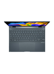 Asus ZenBook Flip 13 2-in-1 Laptop, 13.3-inch OLED Touch Display, Intel Core i7-1165G7 11th Gen 2.80GHz, 512GB SSD, 16GB RAM, Intel Iris Xe Graphics, EN-KB with Backlit, Win 11 Pro, UX363EA, Pine Grey