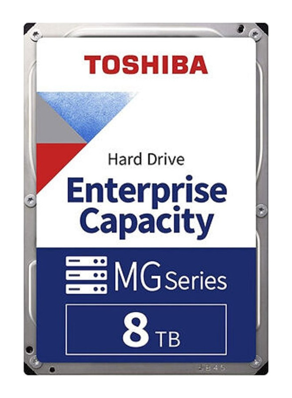 Toshiba MG06A Enterprise Capacity 8TB SATA 7200 RPM 3.5-inch Internal Hard Drive, Silver