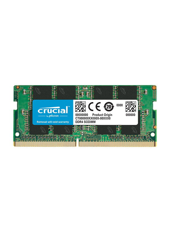 Crucial 16GB RAM 3200MHz DDR4 Laptop & Desktop Memory, CT16G4SFRA32A, Green