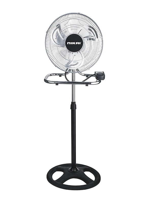 Nikai Electric Pedestal Fan 3 In 1, NIF1708A, Black
