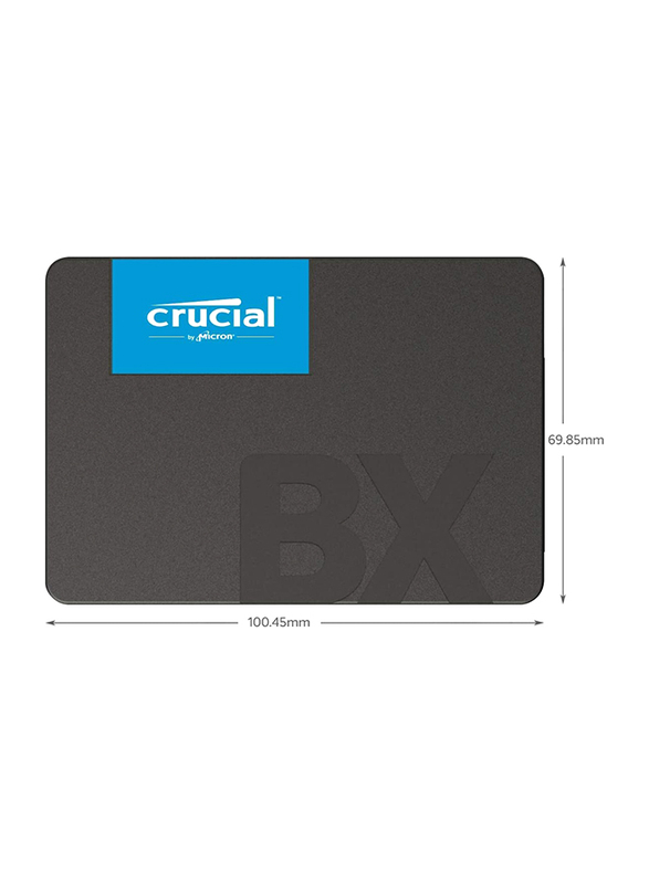 Crucial 480GB BX500 3D NAND SATA 2.5-inch Internal SSD for PC/Laptop, CT480BX500SSD1. Black