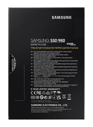 Samsung 980 500GB Basic PCIe 3.0 NVMe M.2 Internal Solid State Drive, Black