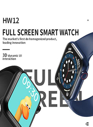 Genetic Smart watch Full Screen Split Bluetooth HD Call Play Music Sport Wrist 40MM/44MM, HW12, Black