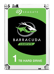 Seagate Barracuda 1TB SATA 6 GB/s 7200 RPM 64MB Cache Internal Hard Drive, Black/Green