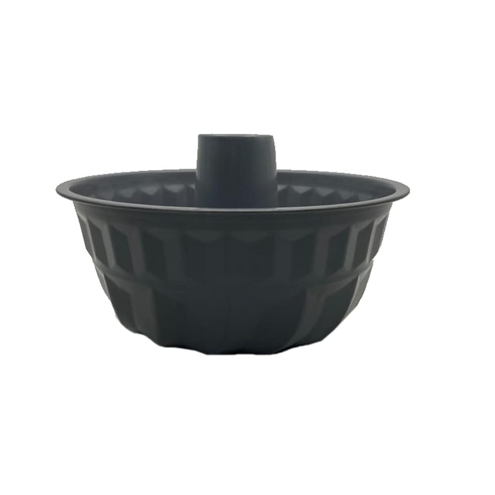 Chefi 22cm Bund Form Rectangular Muffin Pan, 22x10 cm, Black