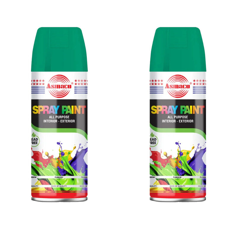

Asmaco Spray Paint - Olive Green - 400 Ml - Set of 02
