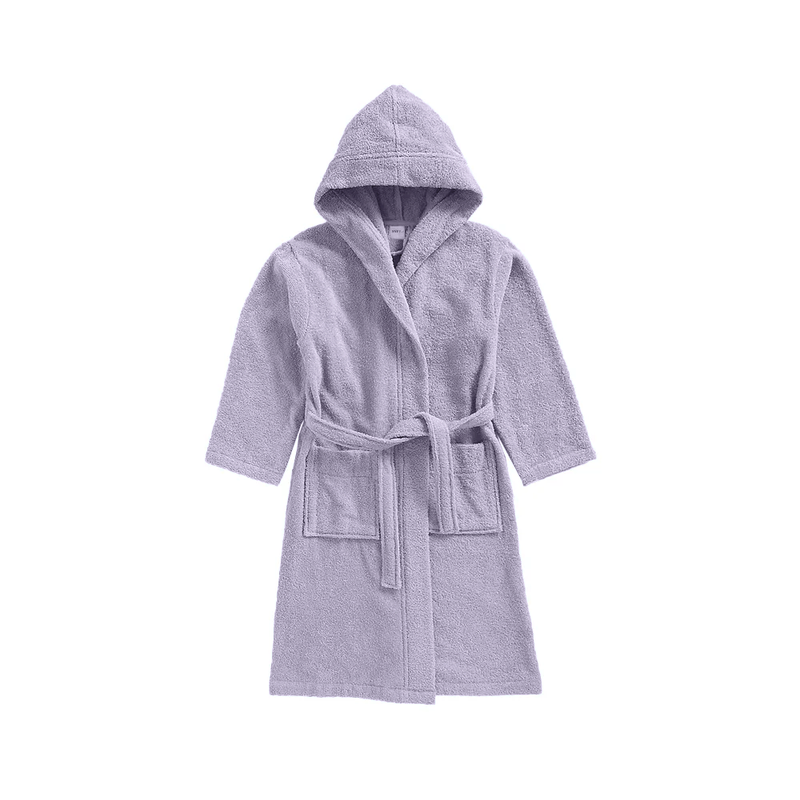 

Byft Daffodil (Lilac) Premium 10 Year Kids Hooded Bathrobe (120x124 Cm) Terry Cotton, Highly Absorbent and Quick dry, Hotel and Spa Quality Bathrobe for Bo