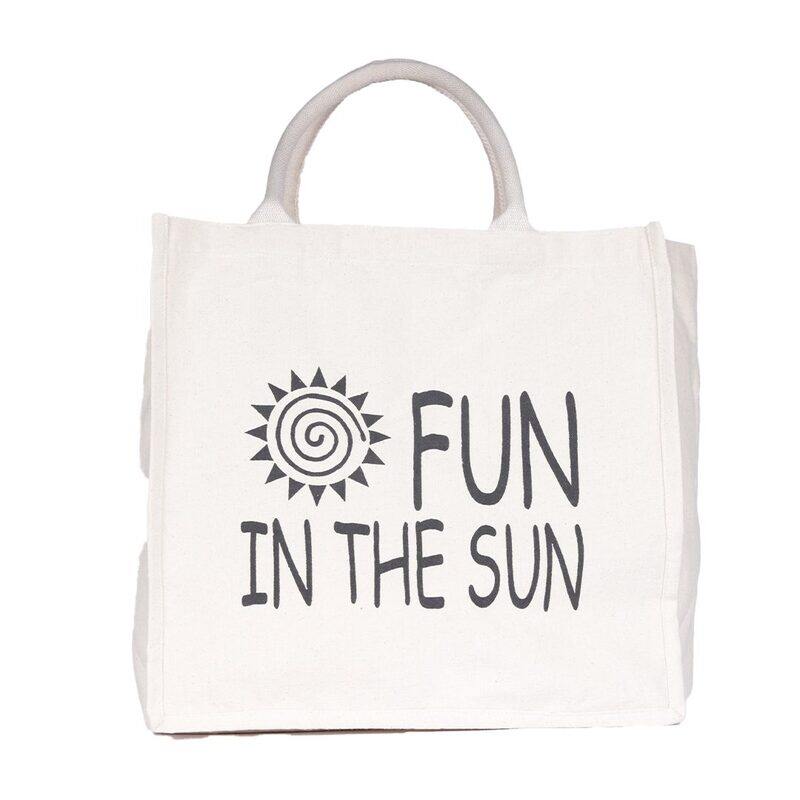 

BYFT Unlaminated Natural Canvas Bag (Fun in the sun)