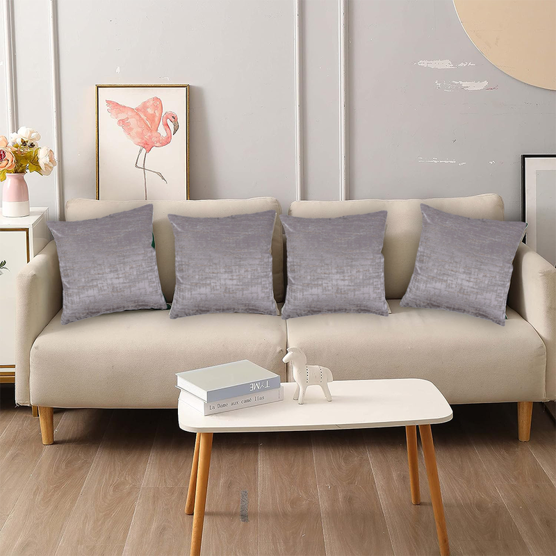 BYFT Silken Sack Beige 16 x 16 Inch Decorative Cushion Cover Set of 2
