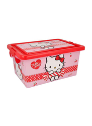 Disney Hello Kitty Cherry Jam Plastic Storage Container, 7 Liters, Pink