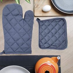 BYFT Orchard Gloves and Pot holder- Denim Blue