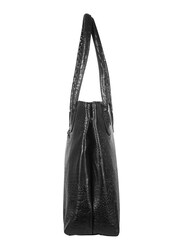 Mounthood Aradia Leather Hand/Shoulder Bag for Women, Black