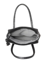 Mounthood Anat Leather Hand/Shoulder Bag for Women, Black