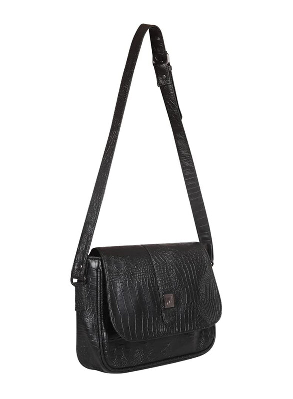 Mounthood Medusa Leather Bag for Women, Black