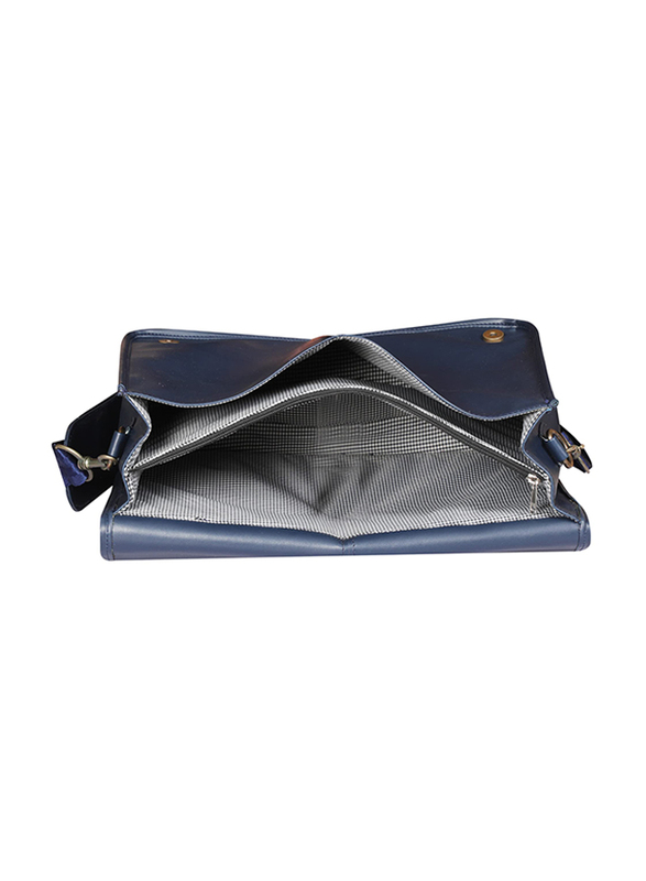 Mounthood 15-inch Juno Laptop Messenger Bag, Navy Blue