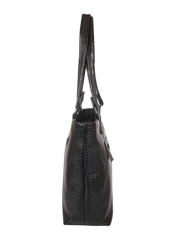 Mounthood Neith Leather Hand/Shoulder Bag for Women, Black