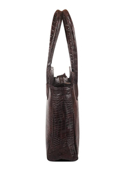 Mounthood Anat Leather Hand/Shoulder Bag for Women, Brown