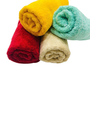 BYFT Gardenia 100% Cotton Hand Towel Set, 4 Piece, Multicolour