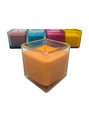 BYFT Orange Scent Square Jar Candle, Orange