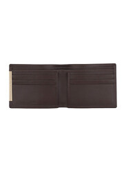 Jafferjees Karachi Leather Bi-Fold Wallet for Men, Brown