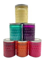 BYFT Home Fragrances Colored Candles for Relaxation with Strawberry Scent, 2 x 255g, Orange