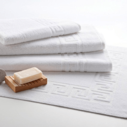 BYFT Magnolia (White) Luxury Bath Towel (70 x 140 Cm -Set of 4) 100% Cotton, Highly Absorbent and Quick dry, Classic Hotel and Spa Quality Bath Linen -600 Gsm