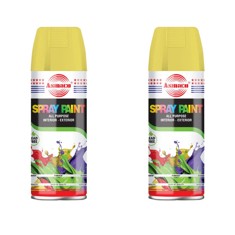 

Asmaco Spray Paint - Canary Yellow - 400 Ml - Set of 02