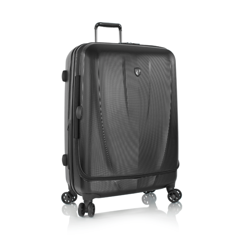 Heys Smart Vantage - 76 Cm (Black) Hard Case Trolley Bag (Polycarbonate) with Dual 360° Spinner Wheels Set of 1 pc