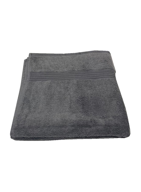 BYFT Home Essential 100% Cotton Bath Towel, 70 x 140cm, Charcoal Dark Grey