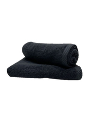 BYFT Iris 2-Piece 100% Cotton Hand Towel Set, 40x70cm, Black